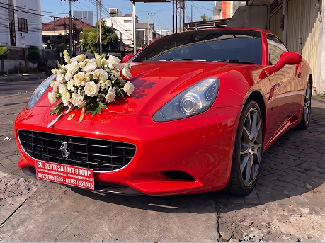 sewa ferrari california surabaya, sewa mobil ferrari california wedding car surabaya